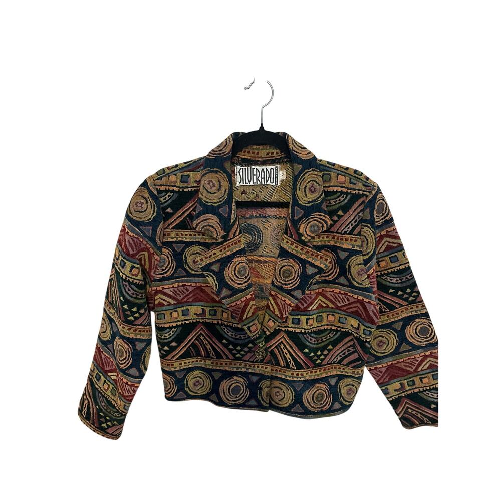 Vintage Silverado Jacket Small Multi Southwestern… - image 7
